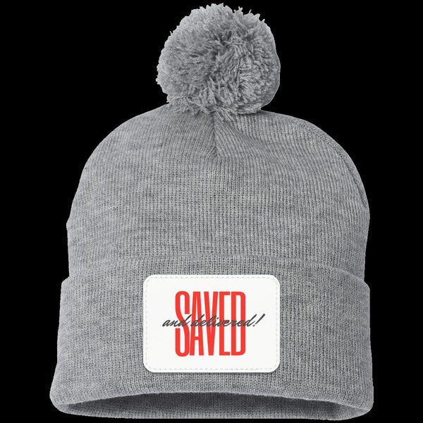 Saved Pom Pom Knit Cap