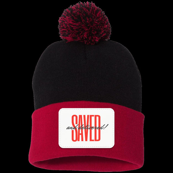 Saved Pom Pom Knit Cap