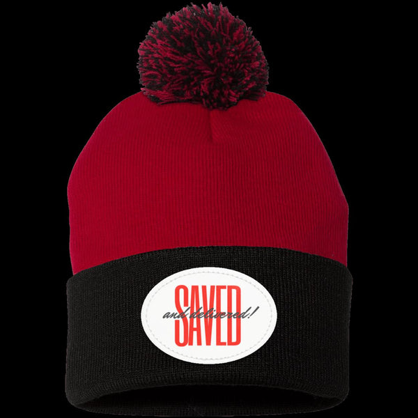 Saved Pom Pom Knit Cap