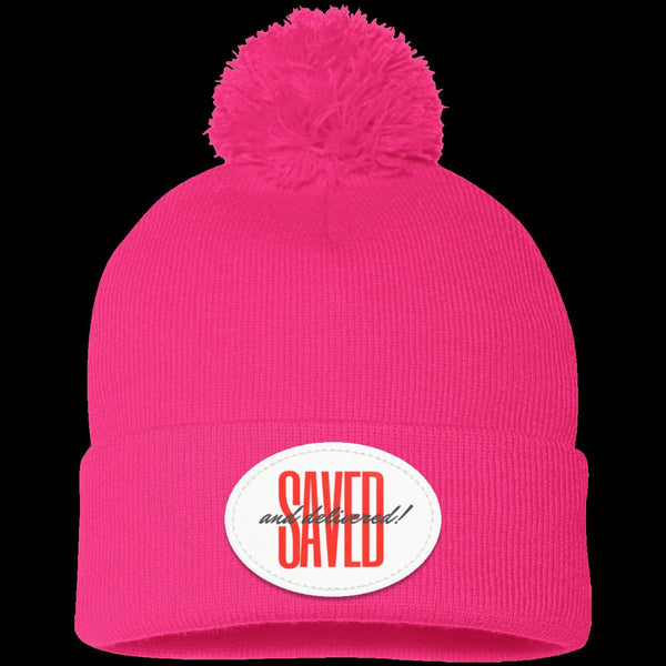 Saved Pom Pom Knit Cap