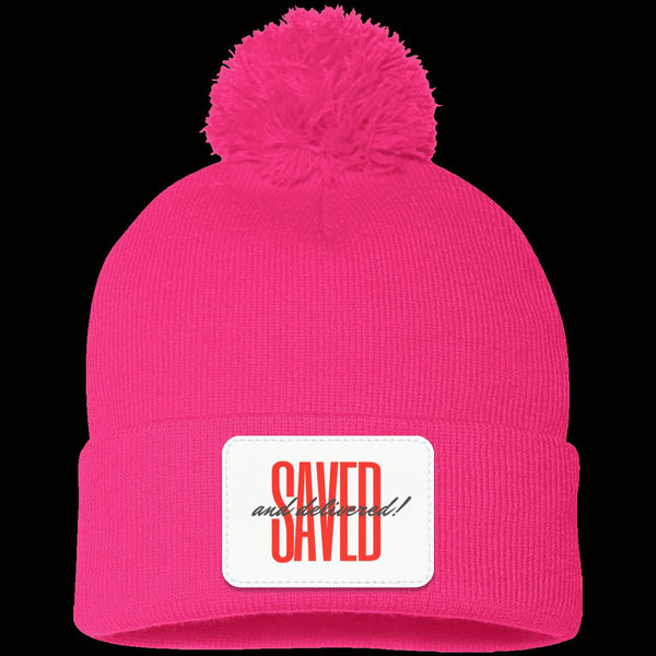 Saved Pom Pom Knit Cap