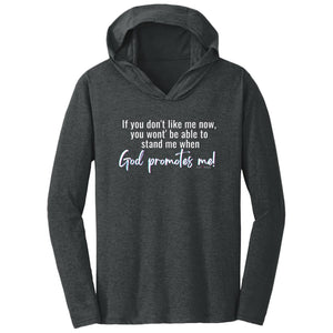 God Promotes Triblend T-Shirt Hoodie