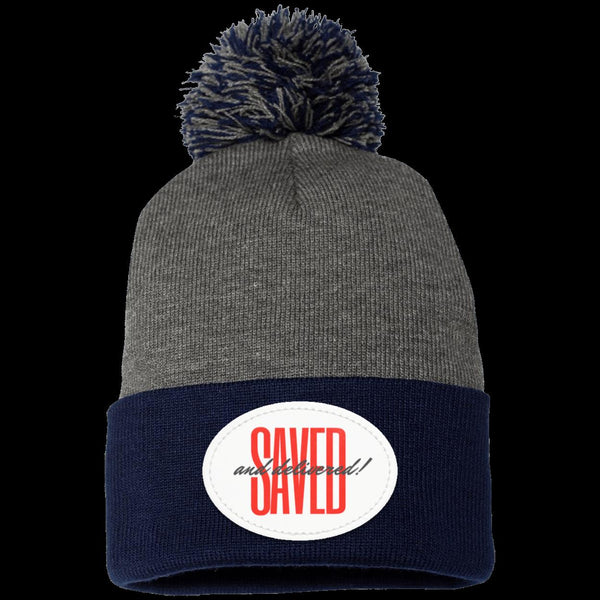 Saved Pom Pom Knit Cap