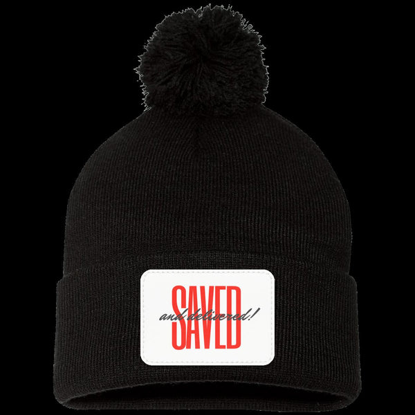 Saved Pom Pom Knit Cap