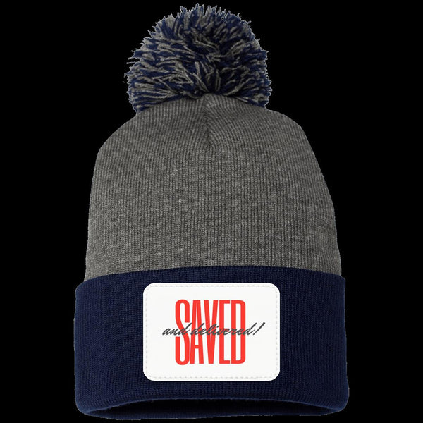 Saved Pom Pom Knit Cap