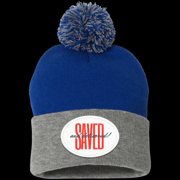 Saved Pom Pom Knit Cap