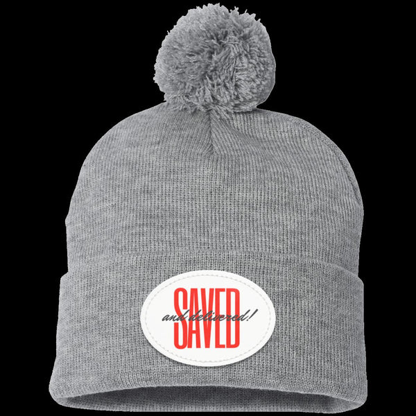 Saved Pom Pom Knit Cap