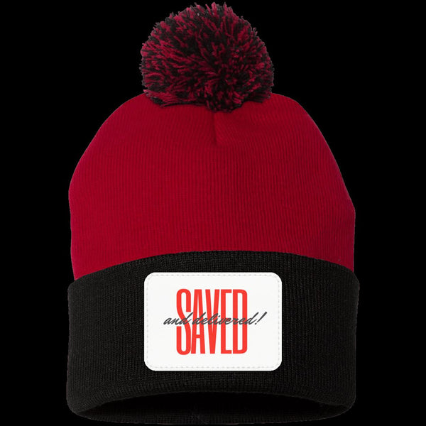 Saved Pom Pom Knit Cap