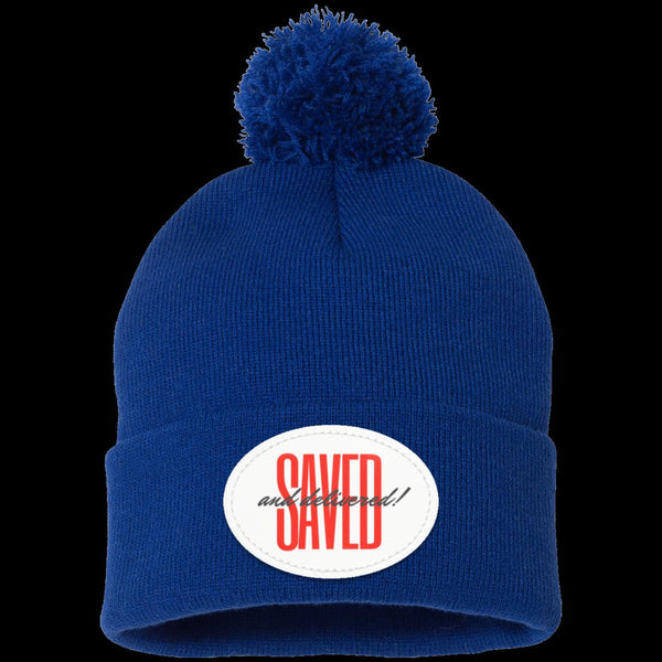 Saved Pom Pom Knit Cap