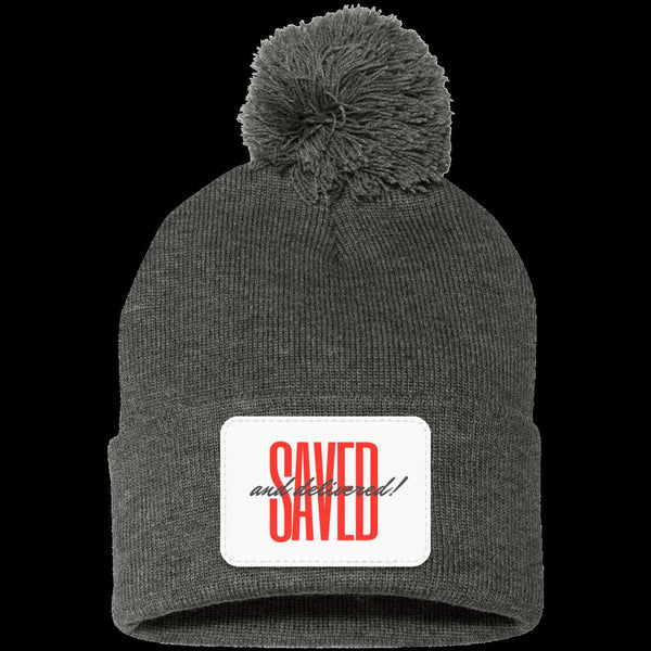 Saved Pom Pom Knit Cap