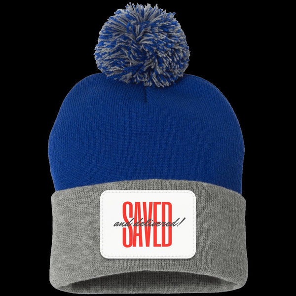 Saved Pom Pom Knit Cap