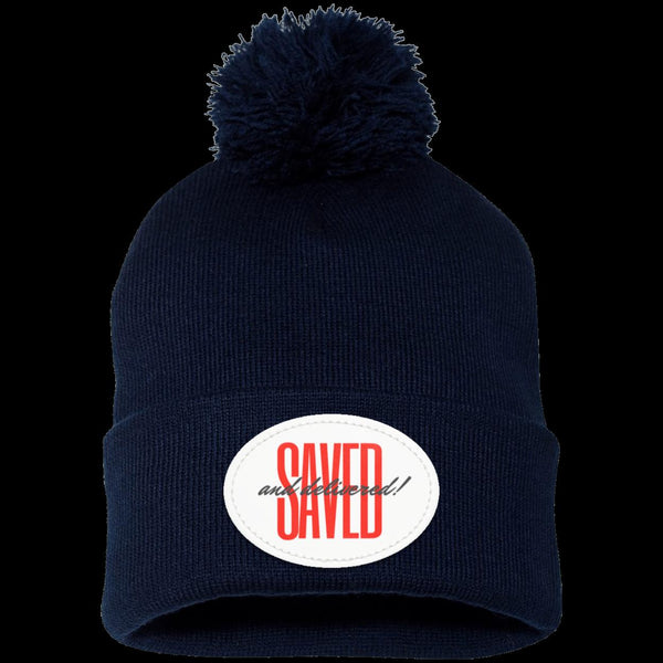 Saved Pom Pom Knit Cap