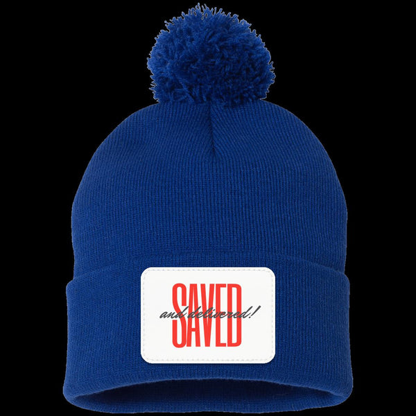 Saved Pom Pom Knit Cap