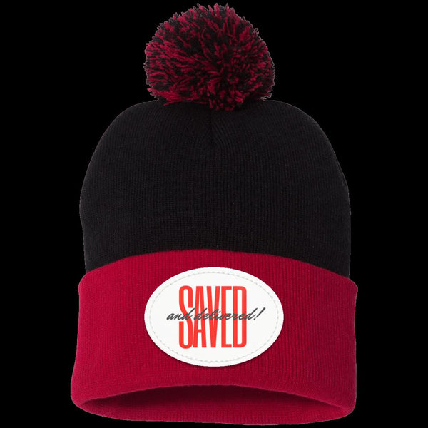 Saved Pom Pom Knit Cap