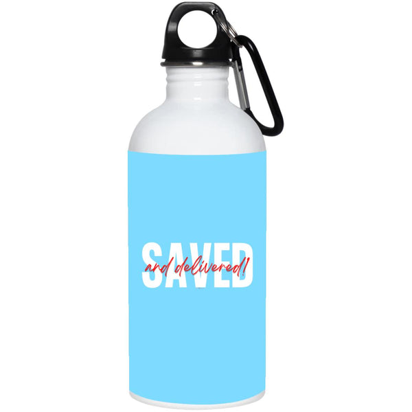 Saved Red Black Saved 20 oz. Water Bottle