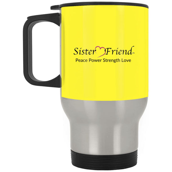 Motto Silver Travel Mug