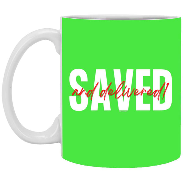 Saved Red Black Saved 11oz Mug