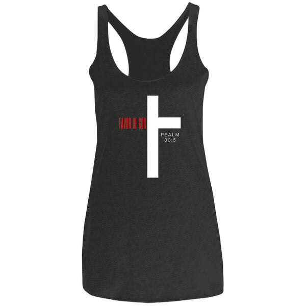 Favor of God Ladies' Triblend Racerback Tank