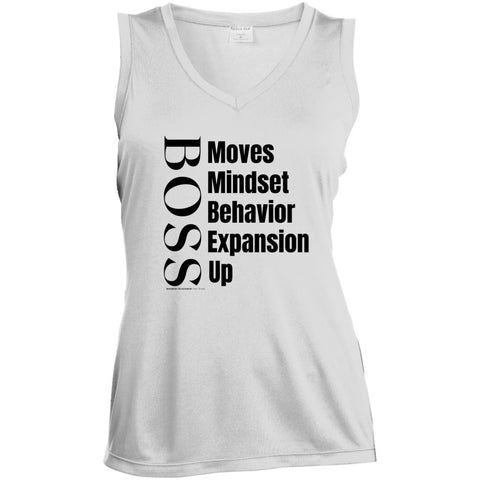 Boss Moves Ladies Sleeveless V-Neck