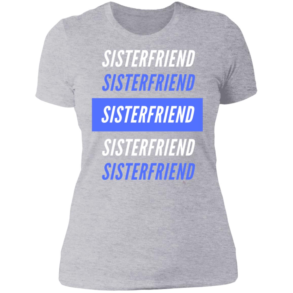 Sister Friend Bl/Wh  Boyfriend T-Shirt