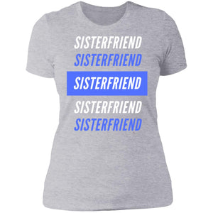 Sister Friend Bl/Wh  Boyfriend T-Shirt