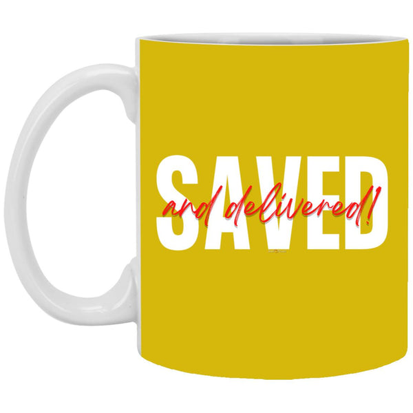 Saved Red Black Saved 11oz Mug