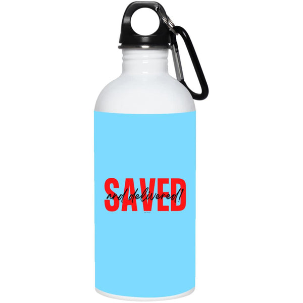 Saved Red Black Saved 20 oz. Water Bottle