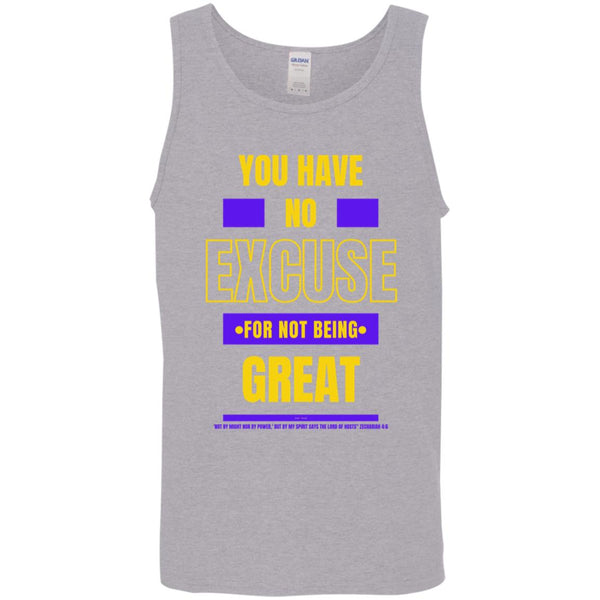 No Excuse Purple Gold Tank Top