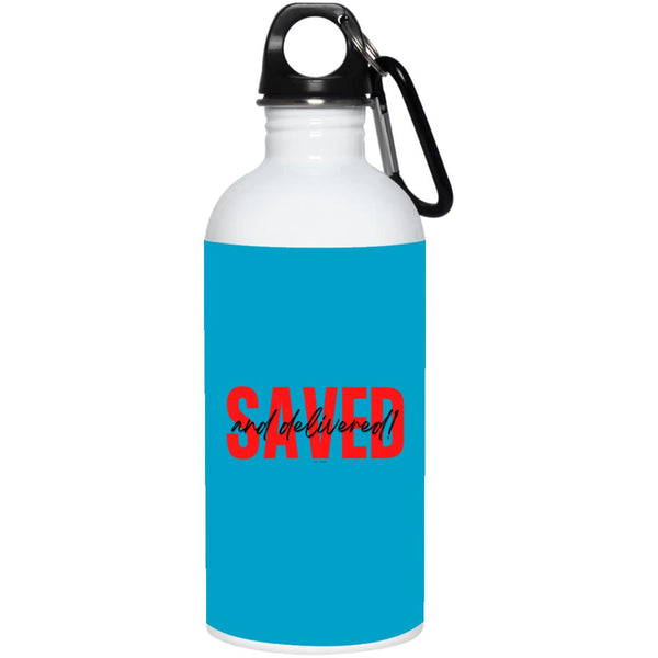 Saved Red Black Saved 20 oz. Water Bottle