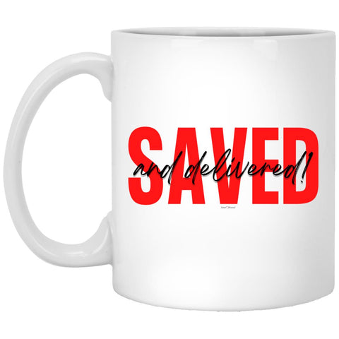 Saved Red Black Saved 11oz Mug