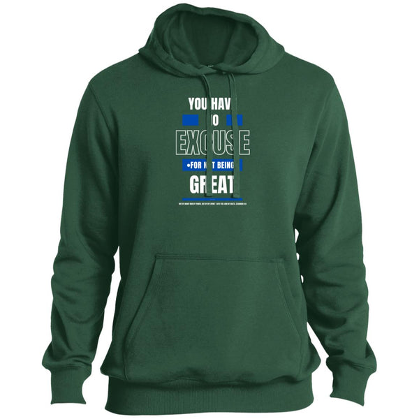 No Excuse Blue White Tall  Hoodie