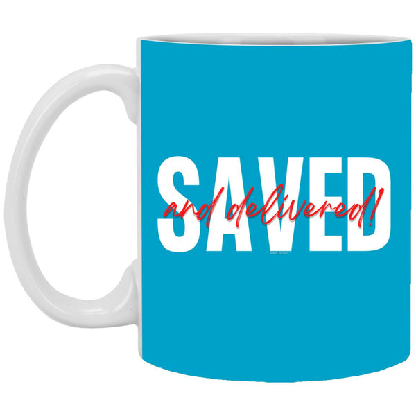 Saved Red Black Saved 11oz Mug