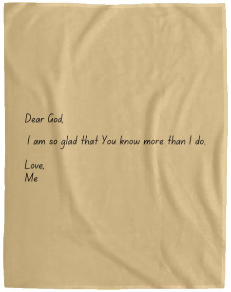 Dear God Cozy Plush Fleece Blanket - 60x80