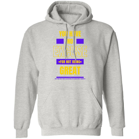 No Excuse Purple Gold Hoodie