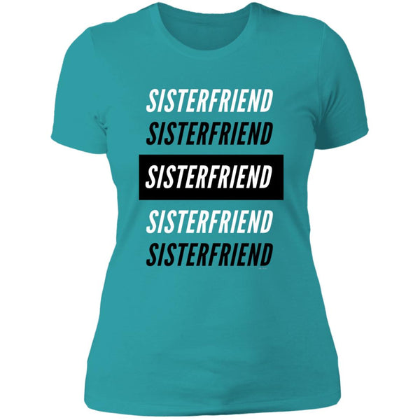 Sister Friend Block Boyfriend T-Shirt