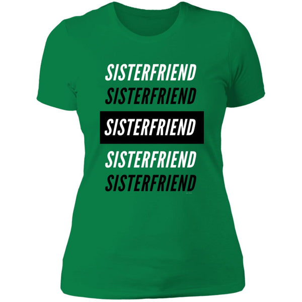 Sister Friend Block Boyfriend T-Shirt