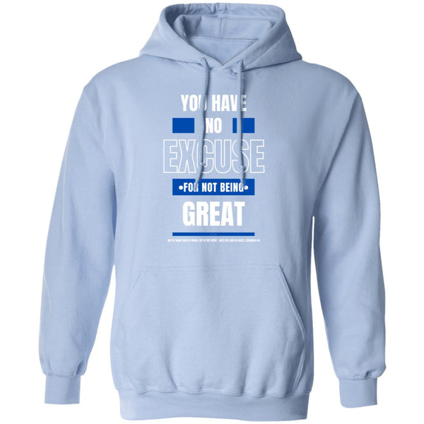 No Excuse Blue/White Hoodie