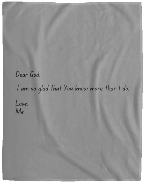 Dear God Cozy Plush Fleece Blanket - 60x80