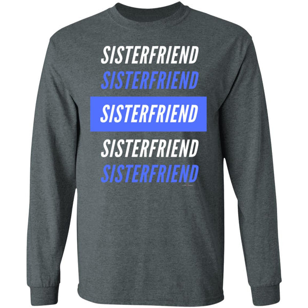 Sister Friend Bl/Wh LS Ultra T-Shirt