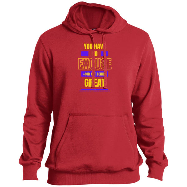 No Excuse Purple Gold Tall Hoodie