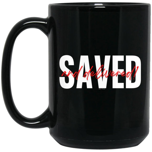 Saved White Red Saved Black Mug