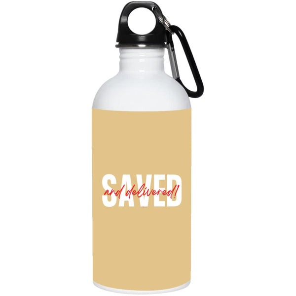 Saved Red Black Saved 20 oz. Water Bottle