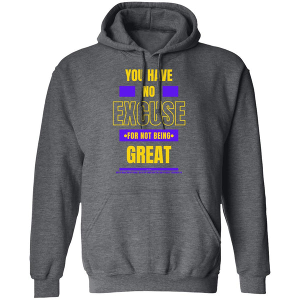 No Excuse Purple Gold Hoodie