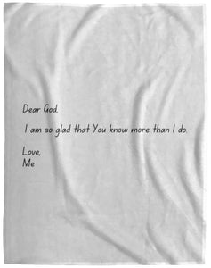 Dear God Cozy Plush Fleece Blanket - 60x80