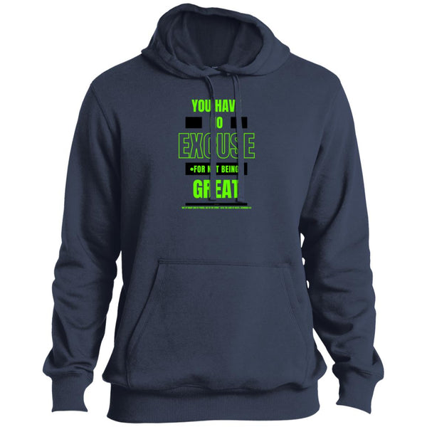 No Excuse Green Black  Tall Hoodie