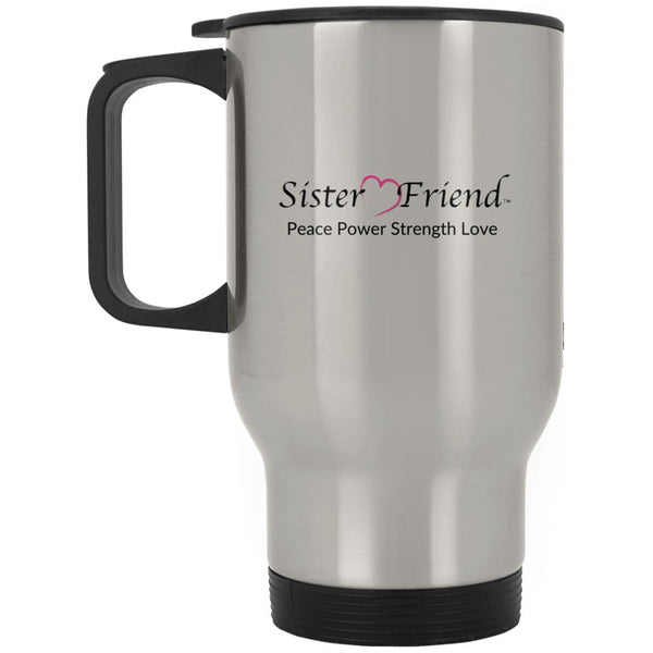 Motto Silver Travel Mug