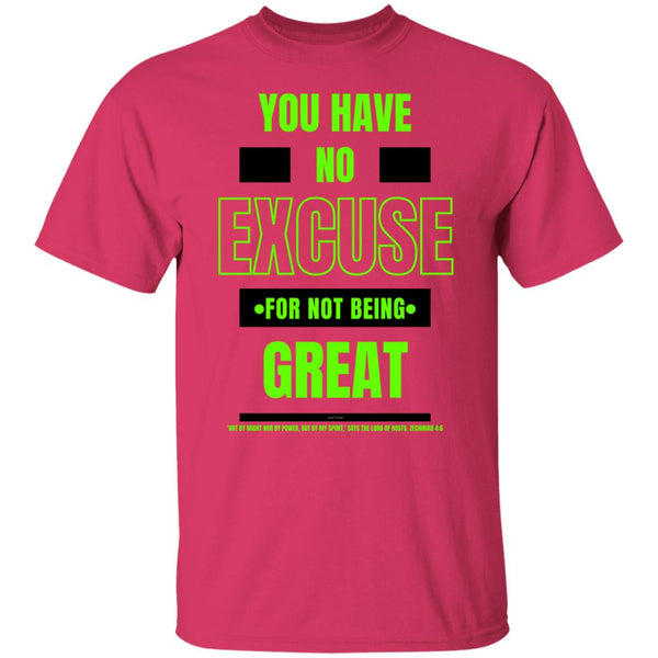 No Excuse Green Black T-Shirt