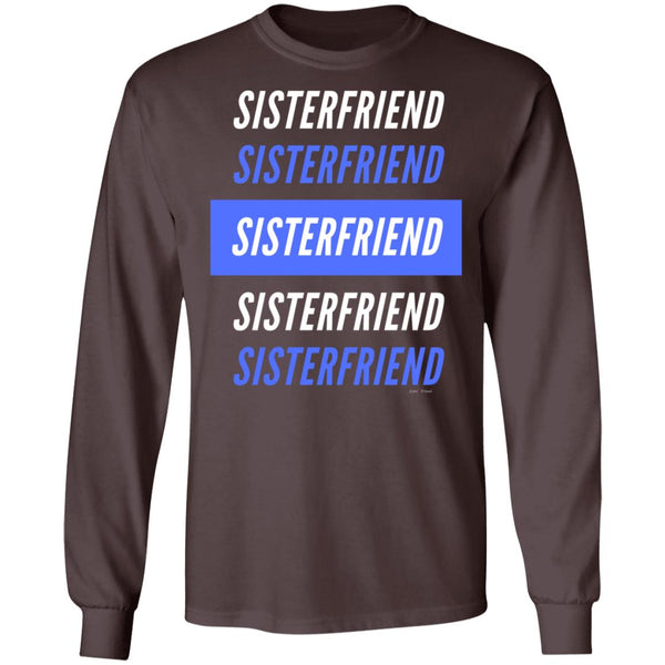 Sister Friend Bl/Wh LS Ultra T-Shirt