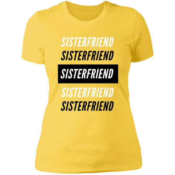 Sister Friend Block Boyfriend T-Shirt