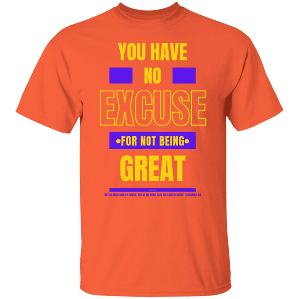 No Excuse Purple Gold T-Shirt